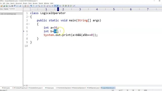 Learn Java Operators/ Arithmetic/ Relational/ Ternary/ Shorthand/ shiftOperator/ Unary Operators.