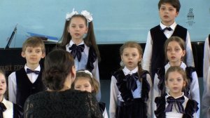 ДМШ 66.Младший хор "СВИРЕЛЬ". Фрагмент из концерта к 55 летию со дня основания.