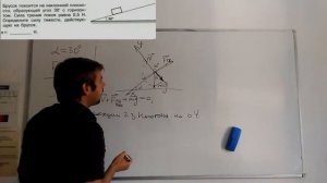 Брусок покоится на наклонной плоскости