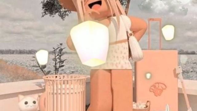 Roblox girl with running bunny || aesthetic. смотреть онлайн