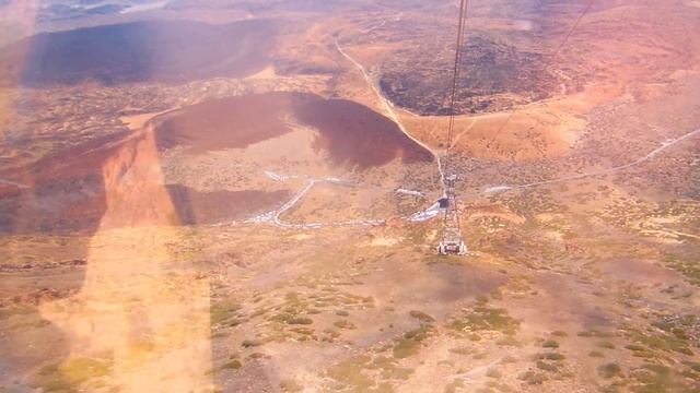 Спуск на фуникулере с вулкана Тейде, 3718 м. Тенерифе, Канарские острова, Испания смотреть онлайн