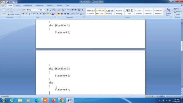 if else if ladder statement in c | syntax,example,flowchart | if else if program