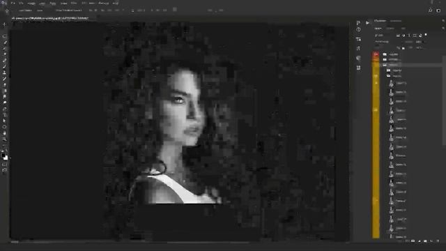 Convert Image into a Bitmap in Photoshop - Bitmapper Action смотреть онлайн