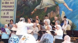 "Тихая ночь, спят спокойно сады"- пение хора.21,04,2019