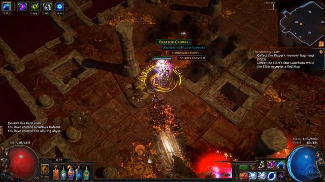 Path of Exile - Uber Atziri Legion League Gameplay - Arc Traps смотреть онлайн