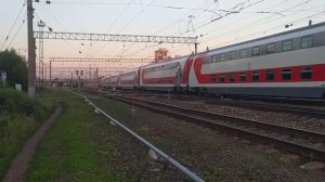 Электровоз ЭП2К-354 с поездом №22 Москва - Ульяновск