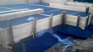 Фундамент мелкозаглубленная лента+ плита