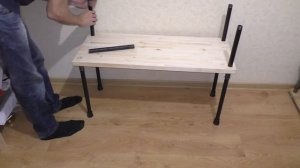 Как сделать ТВ тумбу из водопроводных труб своими руками/ How to make a TV stand from pipes.