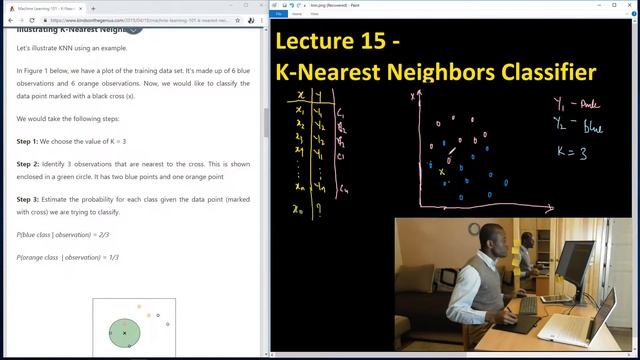 Lecture 15 - K Nearest Neighbors Classifier смотреть онлайн