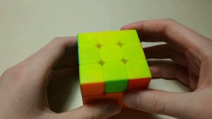 Последний этап (быстрый) сборки кубика Рубика