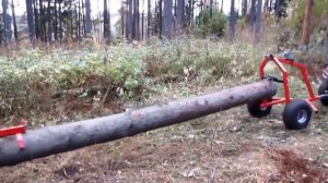 Новинка !!! Квадроцикл – лесовоз, мини прицеп для перевозки и погрузки бревен.
