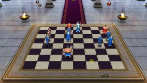 Battle Chess Game of King, take out the King with a Pawn, game co vua hinh nguoi #54