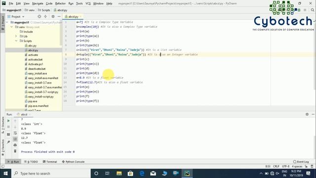 #4 Data Types In Python - Crash Course On Python - Learn Python In English - YouTube