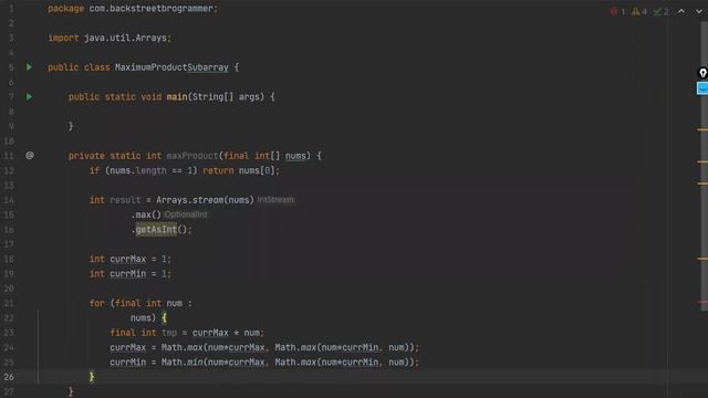49 - Maximum Product Subarray - Final DP solution in Java