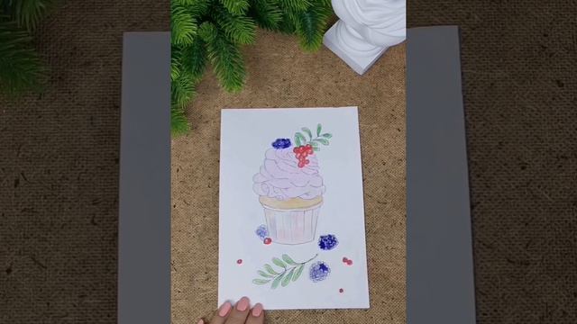 КАПКЕЙК С ЕЖЕВИКОЙ - первое задание арт-марафона "Маленькие радости" смотреть онлайн