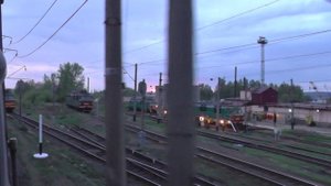 Отправление со станции Красноуфимск, рассвет и немного города