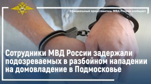 Ирина Волк: Задержаны подозреваемые в разбойном нападении на домовладение в Подмосковье