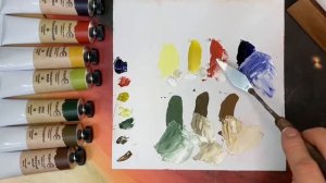 Масляные краски из натуральных пигментов