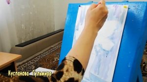 Рисуем белую сирень (акварелью )???