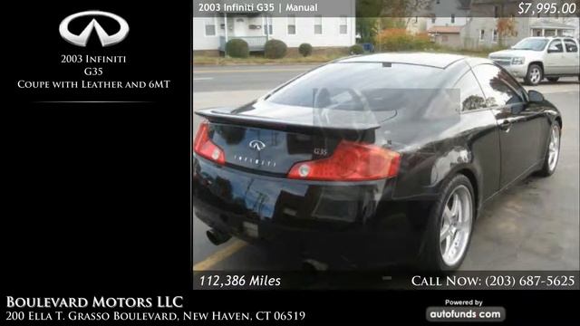 Used 2003 Infiniti G35 | Boulevard Motors LLC, New Haven, CT - SOLD смотреть онлайн