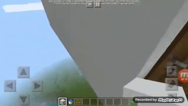 Играю в Minecraft//Строю дом на небе ввиде облака с бассейном и балконом! смотреть онлайн