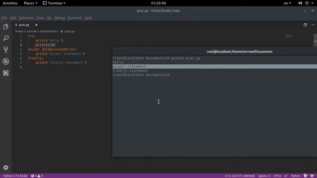 Catch and Handle EXCEPTIONS in Python (Assert, Try, Except, Finally, Raise) || Must Watch - English