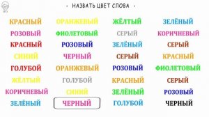 Видео-Практика "Эффект Струпа".