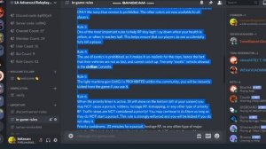 What is in the Los Angeles RP (ROBLOX) Discord server