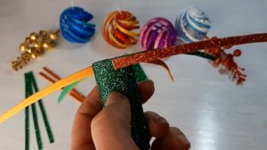 Новогодние игрушки из фоамирана своими руками!