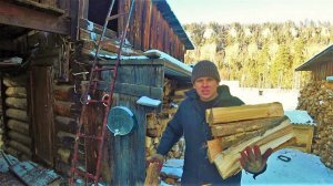 Наступили зимние деньки в деревне.