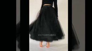 Юбка макси из фатина пачка
