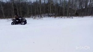 Покатушка на квадроцикле Kayo Bull 3 с и на снегоходе Stels Капитан s 150