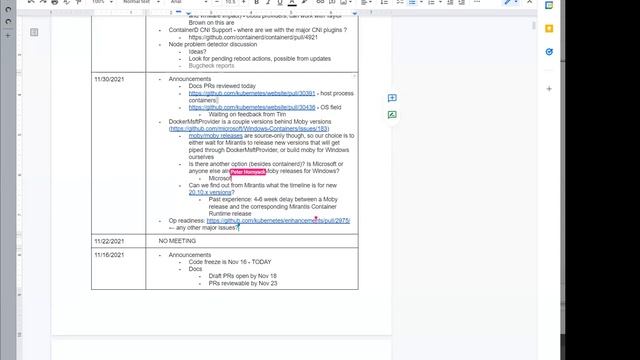 Kubernetes SIG Windows 20211130 смотреть онлайн