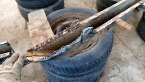 Разбор фольксваген Т4. Рама. Соединение средних лонжеронов с кабиной.