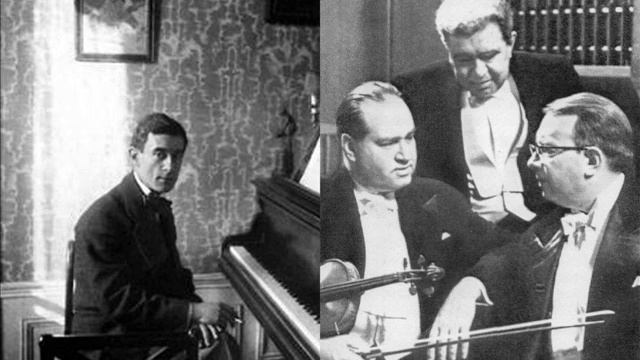 OISTRAKH  KNUSHEVITSKY  OBORIN play RAVEL Piano trio in A minor  1-4