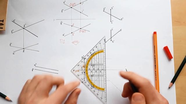 КОНКУРИРУЮЩИЕ ТОЧКИ. Задачи на определение конкурирующих точек. Начертательная геометрия смотреть онлайн