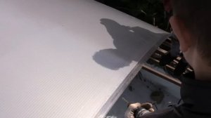 Поликарбонат меняем накрытие в беседке 64м2 видео 1