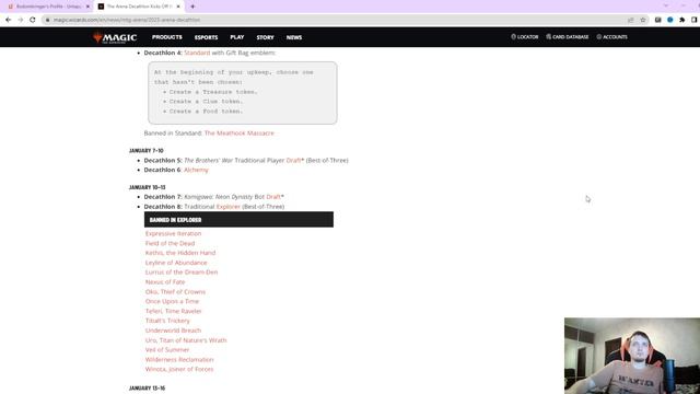 MTG Arena: Декатлон в январе 2023 года. Форматы, даты, призы и пара небольших советов по участию. смотреть онлайн