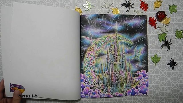 РАСКРАШЕННОЕ за два МЕСЯЦа по номерам КЕРБИ РОЗАНЕС хэллоуин / Сompleted Coloring Pages / SenaiS Ar