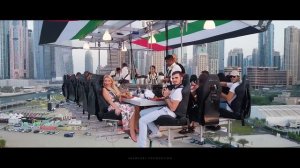 Обед на высоте 50м - Dinner in the sky Dubai restaurant, UAE