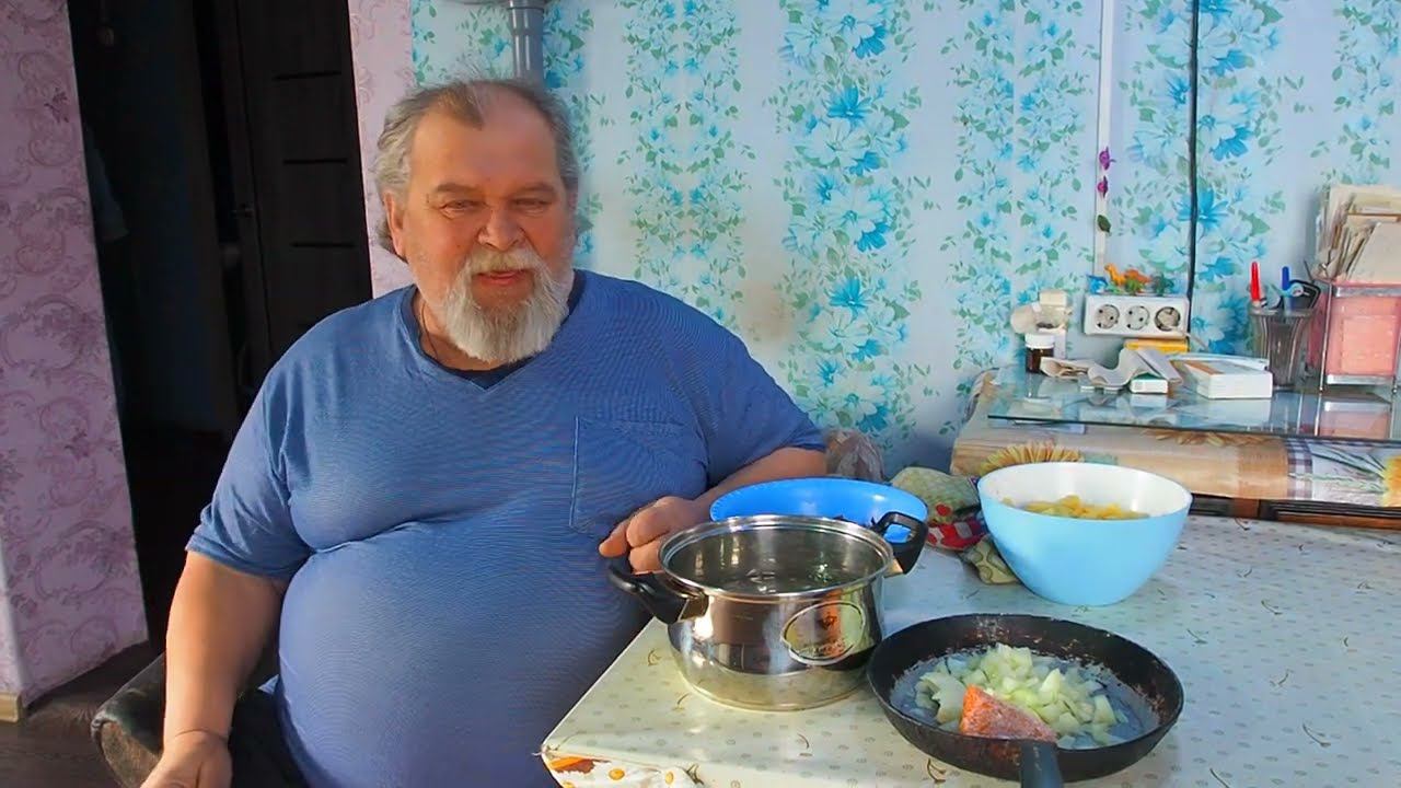 Сытный картофельно-мясной суп от Василича