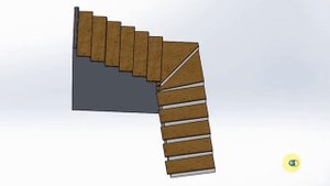 Ступени на бетонную лестницу с увеличенным выносом от бетонного марша.