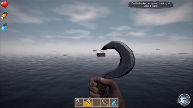 Survive on Raft Gameplay (PC HD) [1080p60FPS] смотреть онлайн