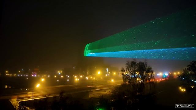 Лазерная проекция в тумане [4k] смотреть онлайн