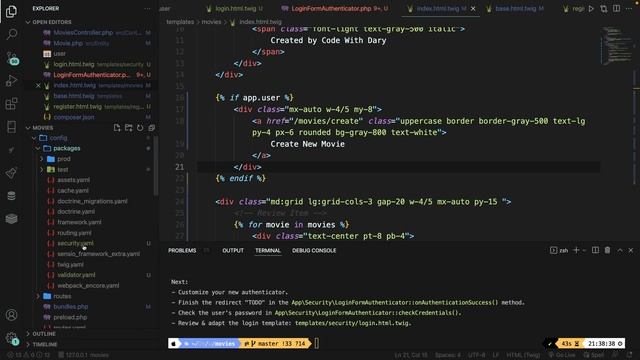 How to Hide Pages From Unauthorized Users | Symfony 6 for Beginners | Learn Symfony 6 from Scratch