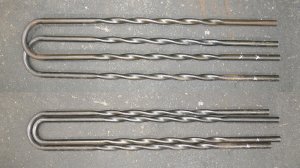 Гибка скрученной трубы для теплообменника диаметром 20х3 мм на 180 градусов на чпу трубогибе MASTER