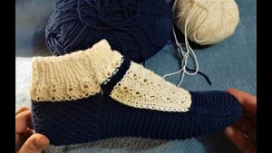 Носочки двумя спицами без шва.  Дата выхода -19 ноября 2021