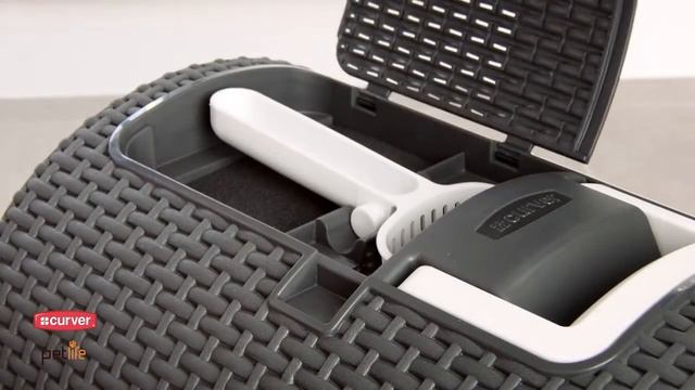 Туалет для кошки с контейнером Curver. Обзор продукта смотреть онлайн