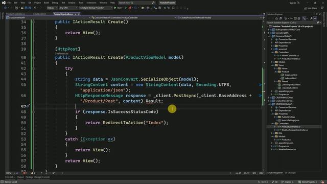 How To Consume WEB API in ASP.NET Core MVC | Consuming Web API | ASP.NET Web API | Insert Data