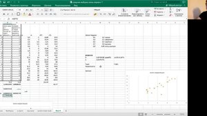 Регрессия в Excel